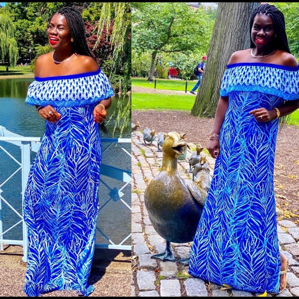 Lilly Pulitzer Alicia Off The Shoulder maxi dress